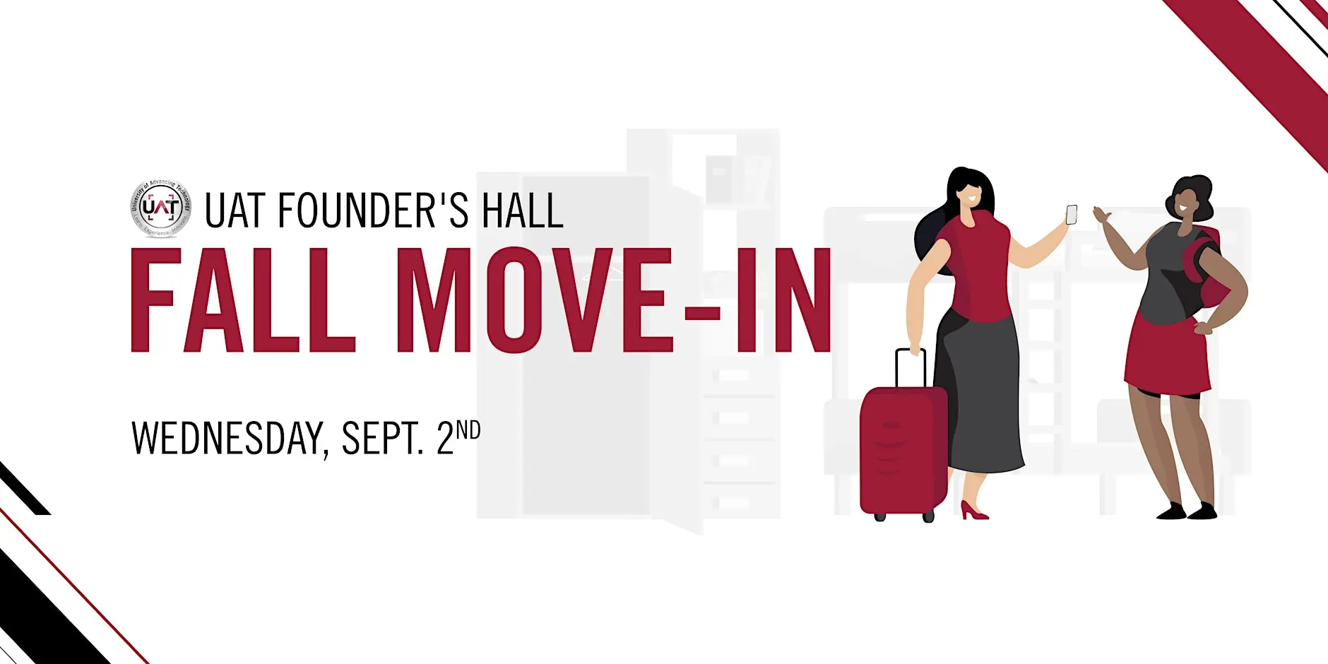 UAT Founder's Hall Fall Move-In, Wednesday, September 2